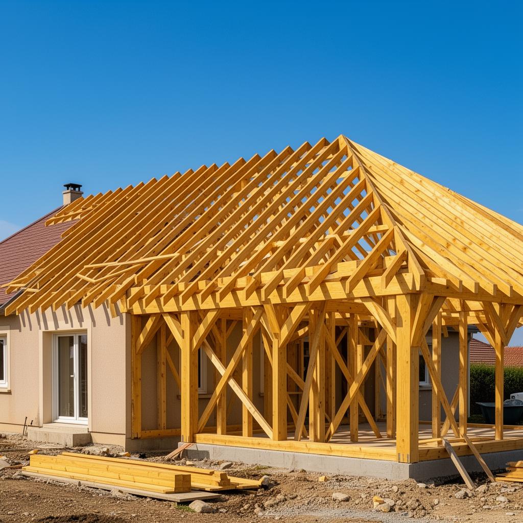 Charpente traditionnelle neuve
